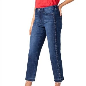 LACE UP STRAIGHT CROP LIVERPOOL JEAN SZ 12